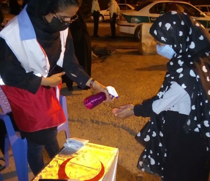 مشارکت ۱۴۰ عضو جوان جمعیت هلال احمر قاینات در طرح نذر سلامت ۲