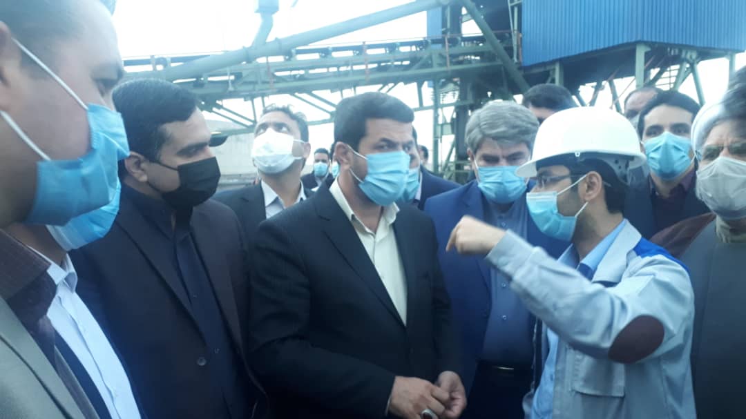 خط تولید آهن اسفنجی کارخانه فولاد قاینات آماده افتتاح رسمی