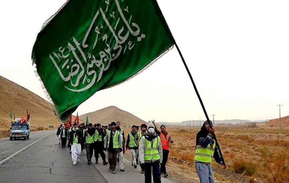 اعزام ۱۰ کاروان پیاده از شهرستان قاینات به مشهد مقدس