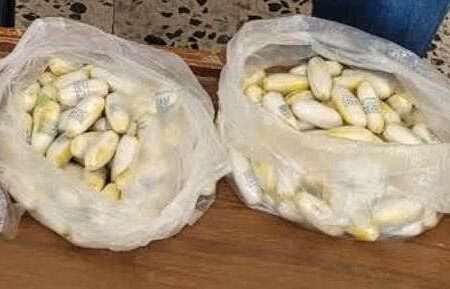 جاساز ۱۲۹ بسته هروئين در معده