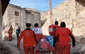 تمرین ترکیبی امداد و نجات نجاتگران جمعیت هلال احمر قاینات