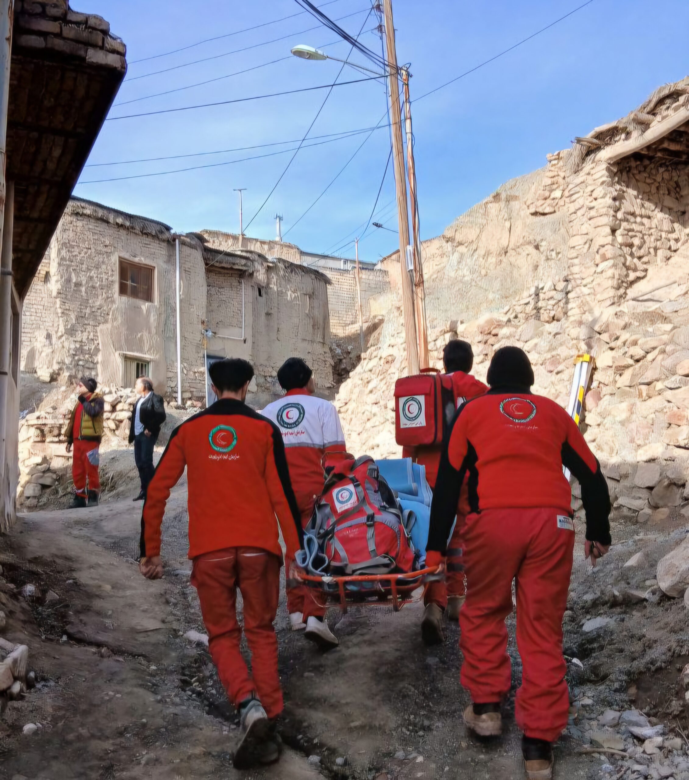 تمرین ترکیبی امداد و نجات نجاتگران جمعیت هلال احمر قاینات